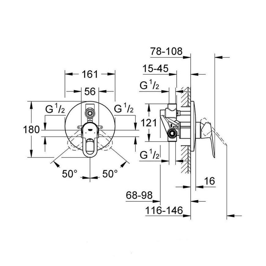 Смеситель для ванны Grohe Bauloop 29081000, хром 52869 фото | La Dushe | Салон мебели и сантехники Ля Душе | Портал для профессионалов | Дизайн интерьеров | Персональный сервис | Профессиональная консульция |  Дизайн проект | Импорт из Еверопы