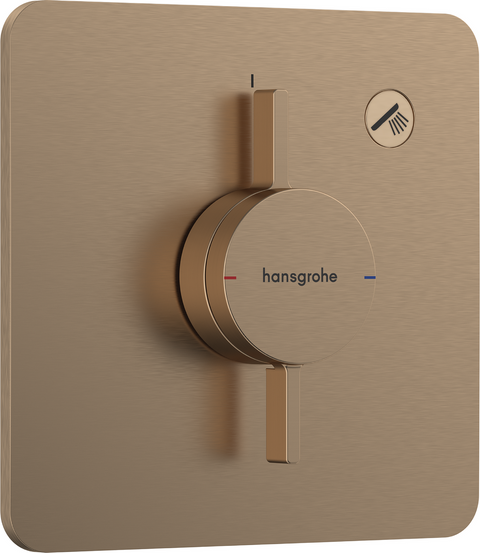 Смеситель для душа скрытого монтажа Hansgrohe Duoturn Q 75614140, бронза сатин 800003890 фото | La Dushe | Салон мебели и сантехники Ля Душе | Портал для профессионалов | Дизайн интерьеров | Персональный сервис | Профессиональная консульция |  Дизайн проект | Импорт из Еверопы
