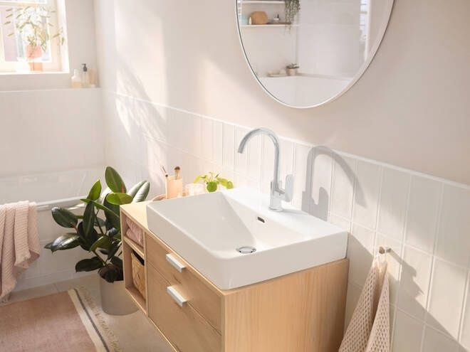 Змішувач для умивальника з донним клапаном і поворотним виливом Hansgrohe Rebris S 72536000 800004140 фото | La Dushe | Салон меблів і сантехнікаи Ля Душе | Портал для професіоналів | Дизайн інтер'єрів | Персональний сервіс| Професійна консульація | Дизайн проект | Імпорт з Єверопи
