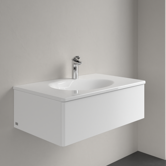 Умивальник накладний Villeroy & Boch Antao 4A7584R1, 80x50см, з прихованим переливом, з отвором під змішувач, Ceramic Plus, білий глянсовий 800005748 фото | La Dushe | Салон меблів і сантехнікаи Ля Душе | Портал для професіоналів | Дизайн інтер'єрів | Персональний сервіс| Професійна консульація | Дизайн проект | Імпорт з Єверопи