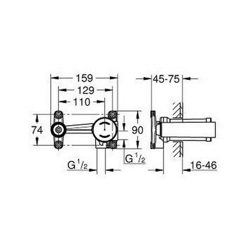 Прихована частина змішувача прихованого монтажу 23571000 Grohe Grohe Прихована частина змішувача прихованого монтажу 23571000 59073 фото | La Dushe | Салон меблів і сантехнікаи Ля Душе | Портал для професіоналів | Дизайн інтер'єрів | Персональний сервіс| Професійна консульація | Дизайн проект | Імпорт з Єверопи