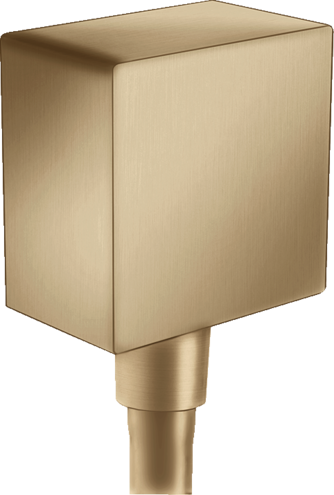 Шланговое подсоединение с обратным клапаном Hansgrohe Fixfit 26455140, бронза сатин 68713 фото | La Dushe | Салон мебели и сантехники Ля Душе | Портал для профессионалов | Дизайн интерьеров | Персональный сервис | Профессиональная консульция |  Дизайн проект | Импорт из Еверопы