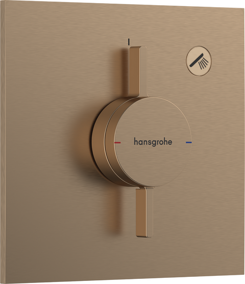 Смеситель для душа скрытого монтажа Hansgrohe Duoturn E 75617140, бронза сатин 800003891 фото | La Dushe | Салон мебели и сантехники Ля Душе | Портал для профессионалов | Дизайн интерьеров | Персональный сервис | Профессиональная консульция |  Дизайн проект | Импорт из Еверопы