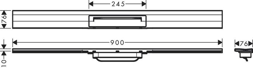 Решетка душевого трапа Hansgrohe Raindrain Flex 56052990, золото глянец 800004381 фото | La Dushe | Салон мебели и сантехники Ля Душе | Портал для профессионалов | Дизайн интерьеров | Персональный сервис | Профессиональная консульция |  Дизайн проект | Импорт из Еверопы