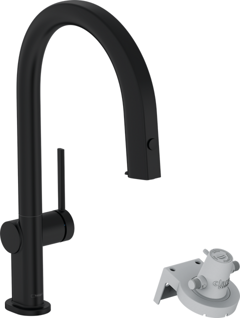 Змішувач для кухонної мийки Hansgrohe Aqittura M91 76826670, чорний матовий 90018 фото | La Dushe | Салон меблів і сантехнікаи Ля Душе | Портал для професіоналів | Дизайн інтер'єрів | Персональний сервіс| Професійна консульація | Дизайн проект | Імпорт з Єверопи