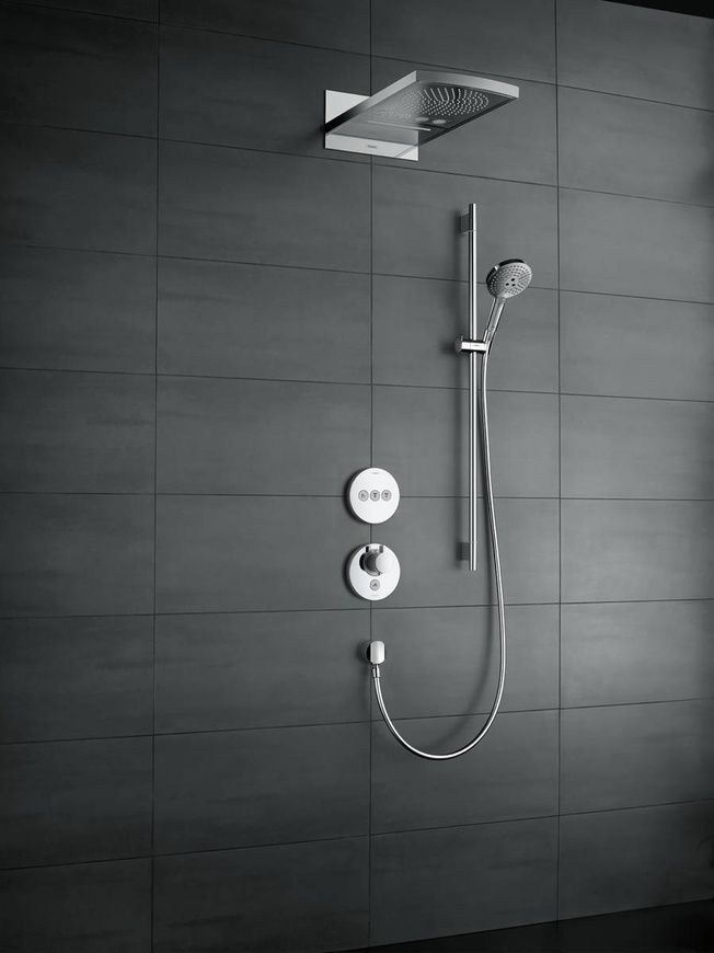 Душевой набор Hansgrohe Raindance Select 26323400, хром с белым 800003742 фото | La Dushe | Салон мебели и сантехники Ля Душе | Портал для профессионалов | Дизайн интерьеров | Персональный сервис | Профессиональная консульция |  Дизайн проект | Импорт из Еверопы