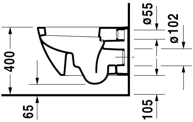Унітаз підвісний Duravit Happy D.2 2221090000, 355х540 800006052 фото | La Dushe | Салон меблів і сантехнікаи Ля Душе | Портал для професіоналів | Дизайн інтер'єрів | Персональний сервіс| Професійна консульація | Дизайн проект | Імпорт з Єверопи
