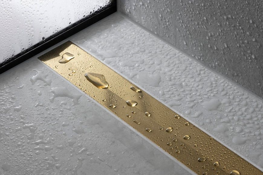 Решітка душового трапа Hansgrohe Raindrain Flex 56050990, золото глянсовий 800004382 фото | La Dushe | Салон меблів і сантехнікаи Ля Душе | Портал для професіоналів | Дизайн інтер'єрів | Персональний сервіс| Професійна консульація | Дизайн проект | Імпорт з Єверопи