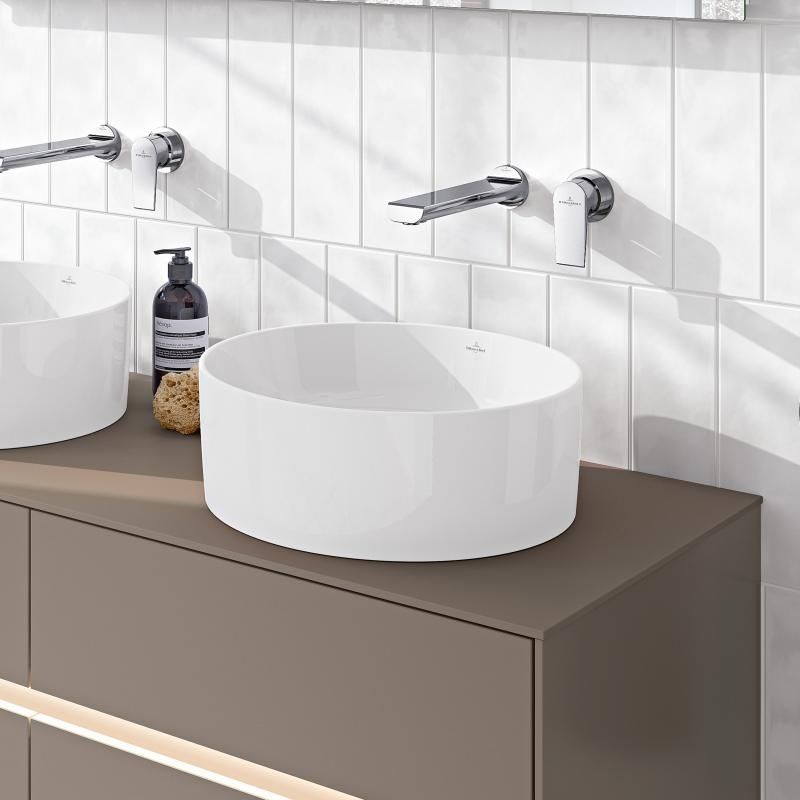 Умывальник на столешницу Villeroy & Boch Collaro 4A184001, 40, белый 86168 фото | La Dushe | Салон мебели и сантехники Ля Душе | Портал для профессионалов | Дизайн интерьеров | Персональный сервис | Профессиональная консульция |  Дизайн проект | Импорт из Еверопы