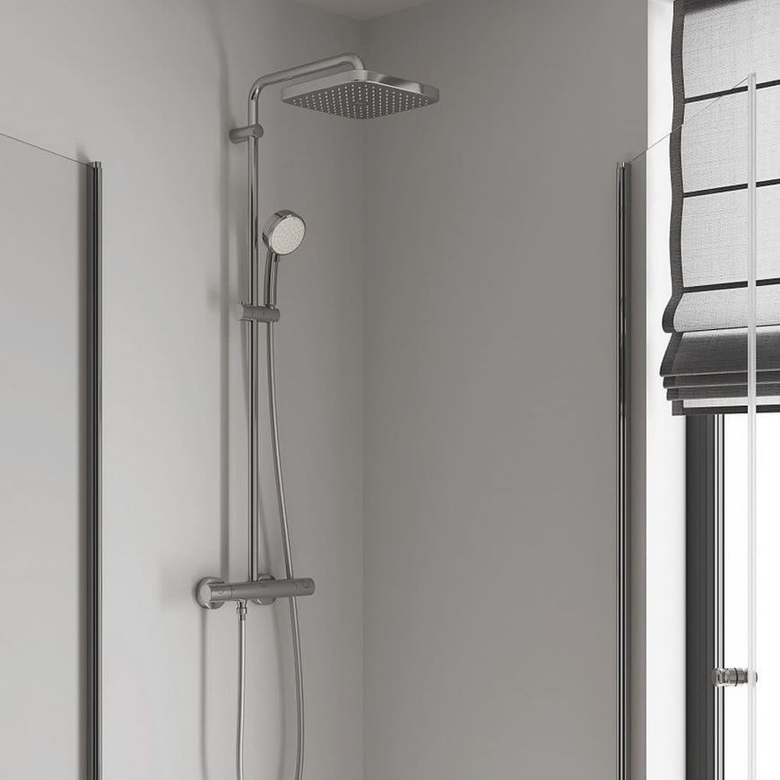 Душова система з термостатом Grohe New Tempesta Cosmopolitan 26689000 75194 фото | La Dushe | Салон меблів і сантехнікаи Ля Душе | Портал для професіоналів | Дизайн інтер'єрів | Персональний сервіс| Професійна консульація | Дизайн проект | Імпорт з Єверопи