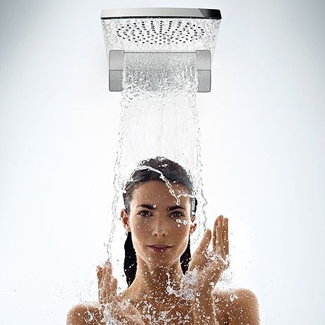 Верхній душ Hansgrohe Raindance Rainfall 28433400, хром з білим 30246 фото | La Dushe | Салон меблів і сантехнікаи Ля Душе | Портал для професіоналів | Дизайн інтер'єрів | Персональний сервіс| Професійна консульація | Дизайн проект | Імпорт з Єверопи