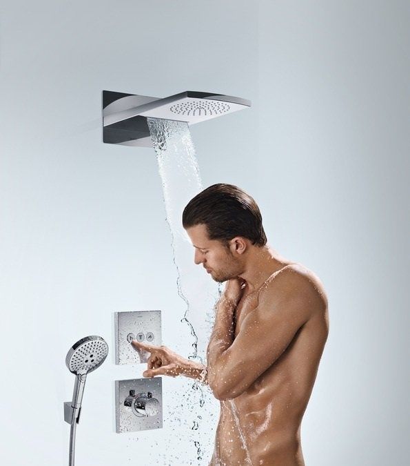 Верхній душ Hansgrohe Raindance Rainfall 28433400, хром з білим 30246 фото | La Dushe | Салон меблів і сантехнікаи Ля Душе | Портал для професіоналів | Дизайн інтер'єрів | Персональний сервіс| Професійна консульація | Дизайн проект | Імпорт з Єверопи