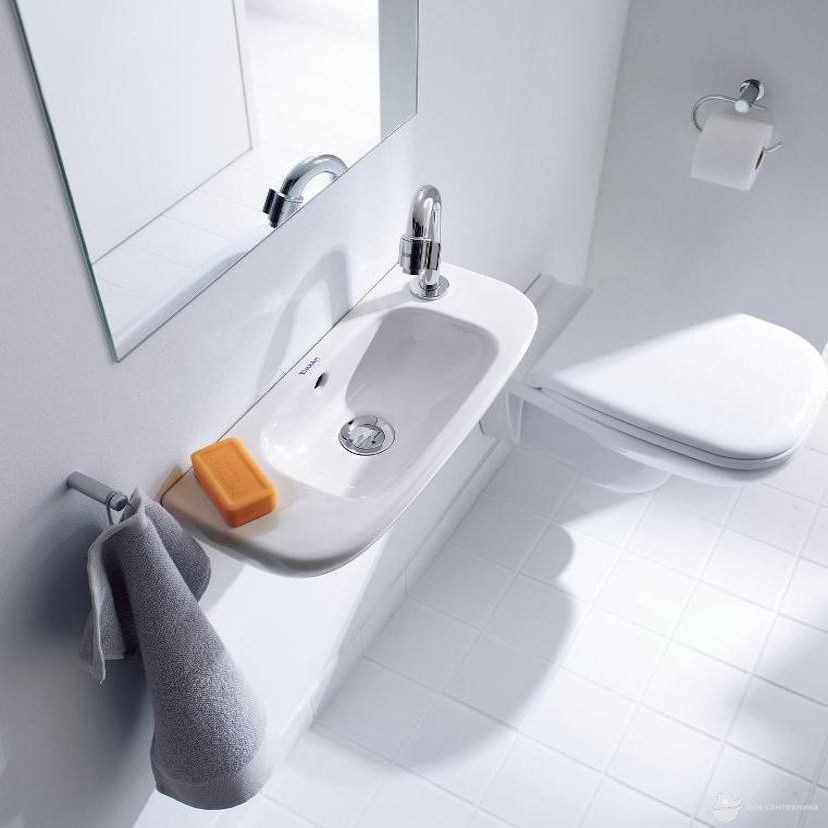 Умывальник подвесной Duravit D-Code 07065000082, 50х22 800006004 фото | La Dushe | Салон мебели и сантехники Ля Душе | Портал для профессионалов | Дизайн интерьеров | Персональный сервис | Профессиональная консульция |  Дизайн проект | Импорт из Еверопы