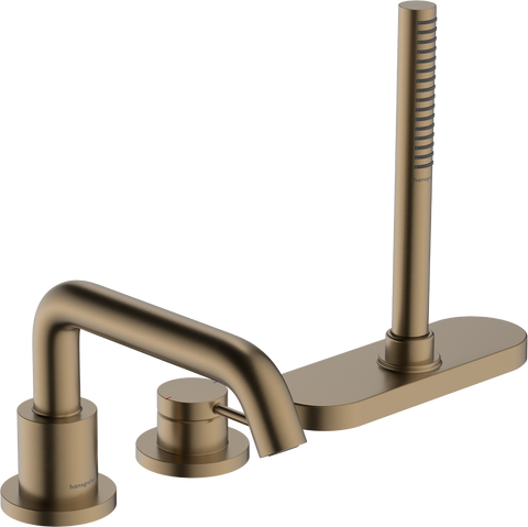 Змішувач на борт ванни Hansgrohe Tecturis S 73447140, бронза сатин 800004212 фото | La Dushe | Салон меблів і сантехнікаи Ля Душе | Портал для професіоналів | Дизайн інтер'єрів | Персональний сервіс| Професійна консульація | Дизайн проект | Імпорт з Єверопи