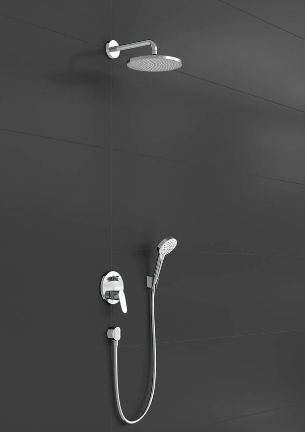 Душова система прихованого монтажу Hansgrohe Crometta S 27958000 88938 фото | La Dushe | Салон меблів і сантехнікаи Ля Душе | Портал для професіоналів | Дизайн інтер'єрів | Персональний сервіс| Професійна консульація | Дизайн проект | Імпорт з Єверопи