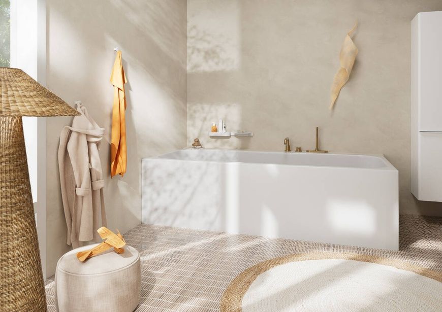 Смеситель на борт ванны Hansgrohe Tecturis S 73447140, бронза сатин 800004212 фото | La Dushe | Салон мебели и сантехники Ля Душе | Портал для профессионалов | Дизайн интерьеров | Персональный сервис | Профессиональная консульция |  Дизайн проект | Импорт из Еверопы