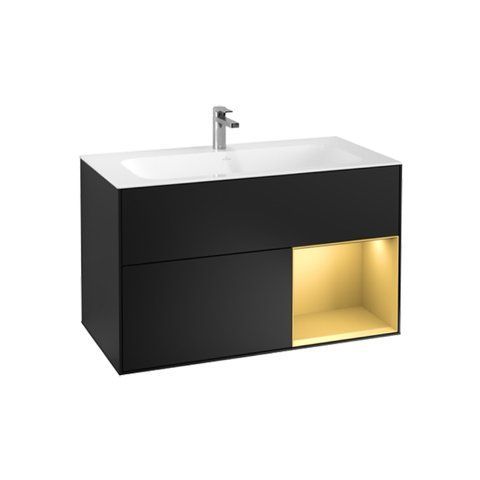 Тумба під раковину Villeroy & Boch Finion G040HFPD, чорний 800005604 фото | La Dushe | Салон меблів і сантехнікаи Ля Душе | Портал для професіоналів | Дизайн інтер'єрів | Персональний сервіс| Професійна консульація | Дизайн проект | Імпорт з Єверопи