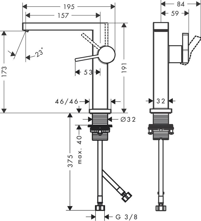 Змішувач для умивальника Hansgrohe Tecturis E 73041000 800003996 фото | La Dushe | Салон меблів і сантехнікаи Ля Душе | Портал для професіоналів | Дизайн інтер'єрів | Персональний сервіс| Професійна консульація | Дизайн проект | Імпорт з Єверопи