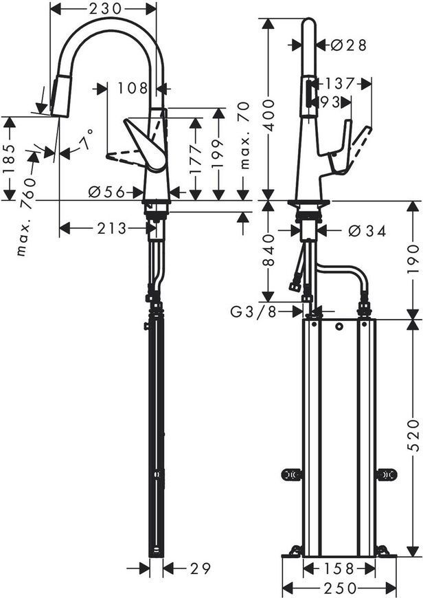 Смеситель для кухонной мойки Hansgrohe Talis M51 73851000 800003948 фото | La Dushe | Салон мебели и сантехники Ля Душе | Портал для профессионалов | Дизайн интерьеров | Персональный сервис | Профессиональная консульция |  Дизайн проект | Импорт из Еверопы