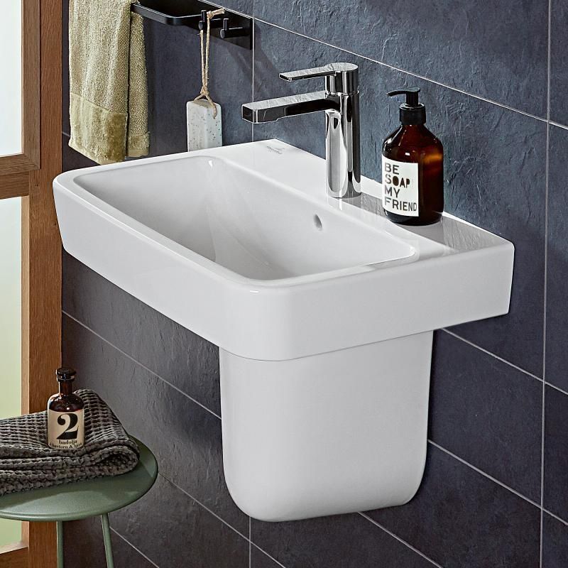 Умивальник підвісний Villeroy & Boch O.Novo 4A415501, 55x46, білий 800005805 фото | La Dushe | Салон меблів і сантехнікаи Ля Душе | Портал для професіоналів | Дизайн інтер'єрів | Персональний сервіс| Професійна консульація | Дизайн проект | Імпорт з Єверопи