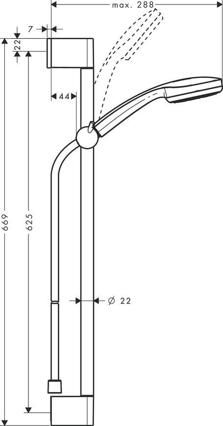 Душевой гарнитур Hansgrohe Myclub 26835402 96457 фото | La Dushe | Салон мебели и сантехники Ля Душе | Портал для профессионалов | Дизайн интерьеров | Персональный сервис | Профессиональная консульция |  Дизайн проект | Импорт из Еверопы