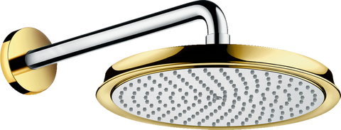 Верхний душ с держателем Hansgrohe Raindance Classic 27424090, золото глянец 56812 фото | La Dushe | Салон мебели и сантехники Ля Душе | Портал для профессионалов | Дизайн интерьеров | Персональный сервис | Профессиональная консульция |  Дизайн проект | Импорт из Еверопы
