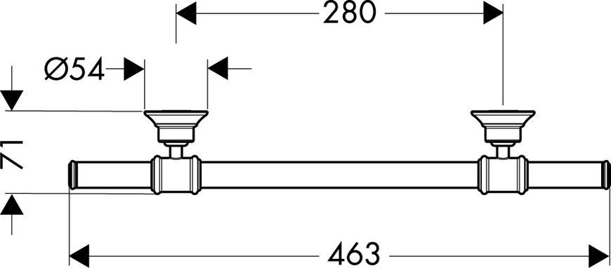 Поручень Axor Montreux 42030340, чорний 800004933 фото | La Dushe | Салон меблів і сантехнікаи Ля Душе | Портал для професіоналів | Дизайн інтер'єрів | Персональний сервіс| Професійна консульація | Дизайн проект | Імпорт з Єверопи