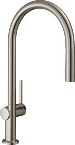 Змішувач для кухонної мийки з висувним душем Hansgrohe Talis M54 72800800, нержавіюча сталь 82932 фото | La Dushe | Салон меблів і сантехнікаи Ля Душе | Портал для професіоналів | Дизайн інтер'єрів | Персональний сервіс| Професійна консульація | Дизайн проект | Імпорт з Єверопи