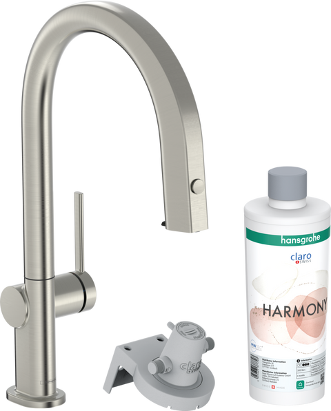 Змішувач для кухонної мийки Hansgrohe Aqittura M91 76801800, нержавіюча сталь 800003936 фото | La Dushe | Салон меблів і сантехнікаи Ля Душе | Портал для професіоналів | Дизайн інтер'єрів | Персональний сервіс| Професійна консульація | Дизайн проект | Імпорт з Єверопи