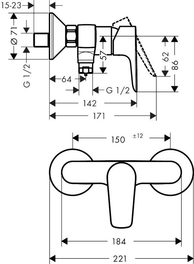 Смеситель для душа Hansgrohe Talis E 71760990, золото глянец 83195 фото | La Dushe | Салон мебели и сантехники Ля Душе | Портал для профессионалов | Дизайн интерьеров | Персональный сервис | Профессиональная консульция |  Дизайн проект | Импорт из Еверопы
