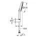 Гарнітур душовий Grohe Rainshower 26589000 79673 фото 2 | La Dushe | Салон меблів і сантехнікаи Ля Душе | Портал для професіоналів | Дизайн інтер'єрів | Персональний сервіс| Професійна консульація | Дизайн проект | Імпорт з Єверопи