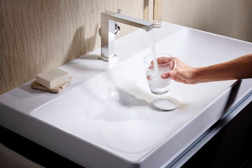 Змішувач для умивальника Hansgrohe Tecturis 73020000 92490 фото | La Dushe | Салон меблів і сантехнікаи Ля Душе | Портал для професіоналів | Дизайн інтер'єрів | Персональний сервіс| Професійна консульація | Дизайн проект | Імпорт з Єверопи