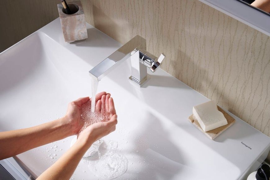 Змішувач для умивальника Hansgrohe Tecturis 73020000 92490 фото | La Dushe | Салон меблів і сантехнікаи Ля Душе | Портал для професіоналів | Дизайн інтер'єрів | Персональний сервіс| Професійна консульація | Дизайн проект | Імпорт з Єверопи