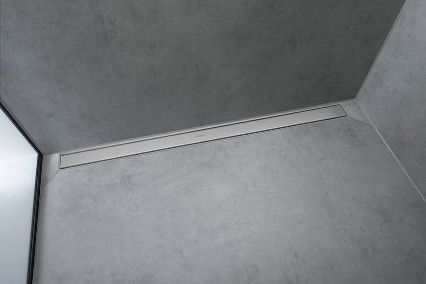 Решітка душового трапа Hansgrohe Raindrain Match 56042670, чорний матовий 95359 фото | La Dushe | Салон меблів і сантехнікаи Ля Душе | Портал для професіоналів | Дизайн інтер'єрів | Персональний сервіс| Професійна консульація | Дизайн проект | Імпорт з Єверопи