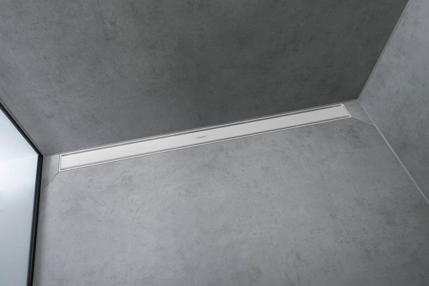 Решітка душового трапа Hansgrohe Raindrain Match 56042670, чорний матовий 95359 фото | La Dushe | Салон меблів і сантехнікаи Ля Душе | Портал для професіоналів | Дизайн інтер'єрів | Персональний сервіс| Професійна консульація | Дизайн проект | Імпорт з Єверопи