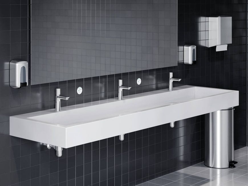 Смеситель для умывальника с регулировкой температуры Hansgrohe Talis E 71718000 81419 фото | La Dushe | Салон мебели и сантехники Ля Душе | Портал для профессионалов | Дизайн интерьеров | Персональный сервис | Профессиональная консульция |  Дизайн проект | Импорт из Еверопы