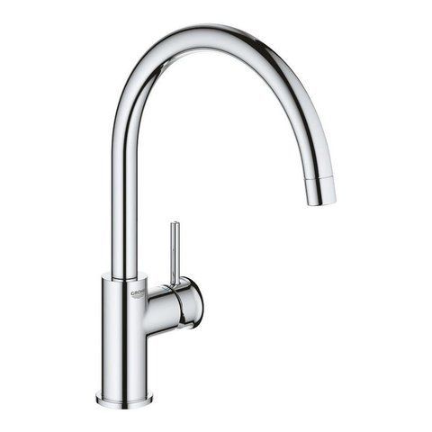Змішувач для кухні Grohe Bauclassic 31234001, хром 74560 фото | La Dushe | Салон меблів і сантехнікаи Ля Душе | Портал для професіоналів | Дизайн інтер'єрів | Персональний сервіс| Професійна консульація | Дизайн проект | Імпорт з Єверопи