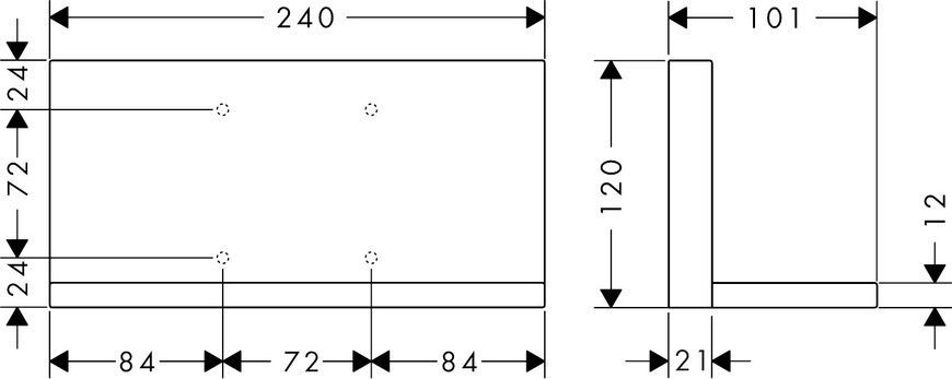 Полиця 240/120 Axor Shower Solutions 40873000 13384 фото | La Dushe | Салон меблів і сантехнікаи Ля Душе | Портал для професіоналів | Дизайн інтер'єрів | Персональний сервіс| Професійна консульація | Дизайн проект | Імпорт з Єверопи