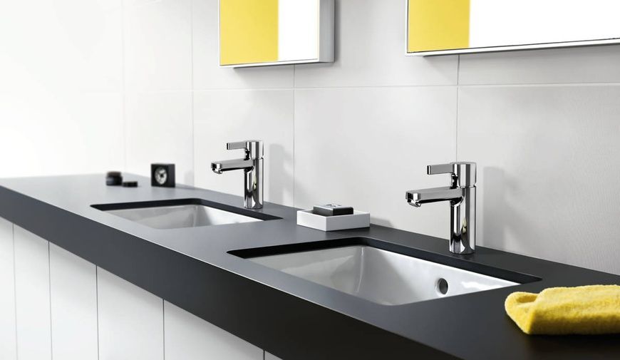 Змішувач для умивальника зі зливним гарнітуром Hansgrohe Metris S 31060000 13023 фото | La Dushe | Салон меблів і сантехнікаи Ля Душе | Портал для професіоналів | Дизайн інтер'єрів | Персональний сервіс| Професійна консульація | Дизайн проект | Імпорт з Єверопи