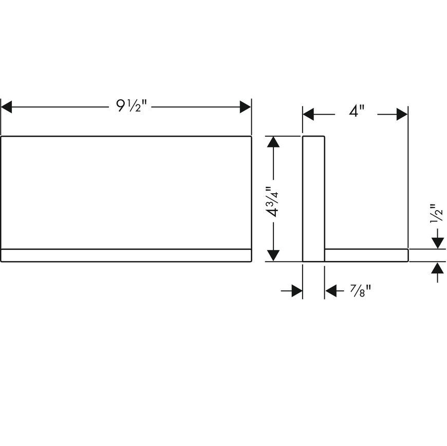 Полиця 240/120 Axor Shower Solutions 40873000 13384 фото | La Dushe | Салон меблів і сантехнікаи Ля Душе | Портал для професіоналів | Дизайн інтер'єрів | Персональний сервіс| Професійна консульація | Дизайн проект | Імпорт з Єверопи