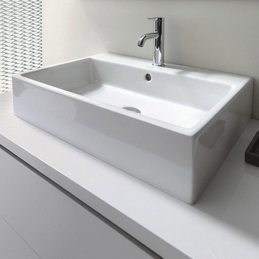 Умивальник підвісний Duravit Vero Air 2350600027, 60Х47 800006016 фото | La Dushe | Салон меблів і сантехнікаи Ля Душе | Портал для професіоналів | Дизайн інтер'єрів | Персональний сервіс| Професійна консульація | Дизайн проект | Імпорт з Єверопи