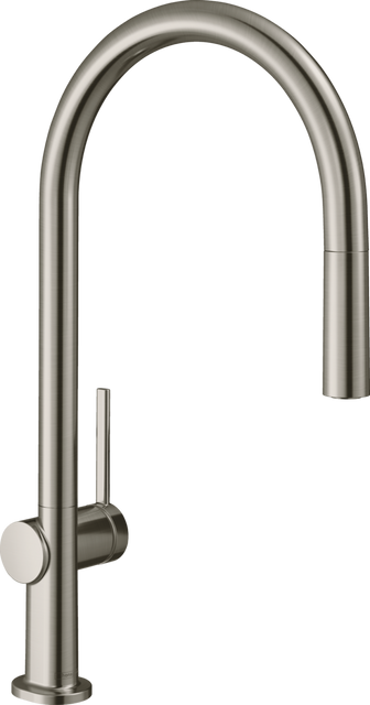 Змішувач для кухонної мийки з висувним душем Hansgrohe Talis M54 72802800, нержавіюча сталь 800003958 фото | La Dushe | Салон меблів і сантехнікаи Ля Душе | Портал для професіоналів | Дизайн інтер'єрів | Персональний сервіс| Професійна консульація | Дизайн проект | Імпорт з Єверопи