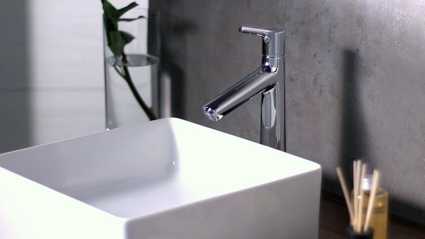 Змішувач для умивальника з високим виливом і донним клапаном Hansgrohe Talis S 72031000 49659 фото | La Dushe | Салон меблів і сантехнікаи Ля Душе | Портал для професіоналів | Дизайн інтер'єрів | Персональний сервіс| Професійна консульація | Дизайн проект | Імпорт з Єверопи