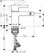 Змішувач для біде Hansgrohe Metris S 31261000 13020 фото 2 | La Dushe | Салон меблів і сантехнікаи Ля Душе | Портал для професіоналів | Дизайн інтер'єрів | Персональний сервіс| Професійна консульація | Дизайн проект | Імпорт з Єверопи