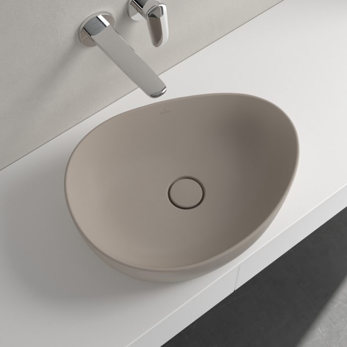 Умывальник на столешницу Villeroy & Boch Antao 4A7351AM, 51x40см, Ceramic Plus, бежевый 96145 фото | La Dushe | Салон мебели и сантехники Ля Душе | Портал для профессионалов | Дизайн интерьеров | Персональный сервис | Профессиональная консульция |  Дизайн проект | Импорт из Еверопы