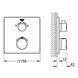 Змішувач для душу Grohe Grohtherm 24080000 69716 фото 2 | La Dushe | Салон меблів і сантехнікаи Ля Душе | Портал для професіоналів | Дизайн інтер'єрів | Персональний сервіс| Професійна консульація | Дизайн проект | Імпорт з Єверопи