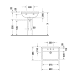 Умывальник подвесной Duravit Starck 3 0300650000, 65х48,5 800006018 фото 4 | La Dushe | Салон мебели и сантехники Ля Душе | Портал для профессионалов | Дизайн интерьеров | Персональный сервис | Профессиональная консульция |  Дизайн проект | Импорт из Еверопы