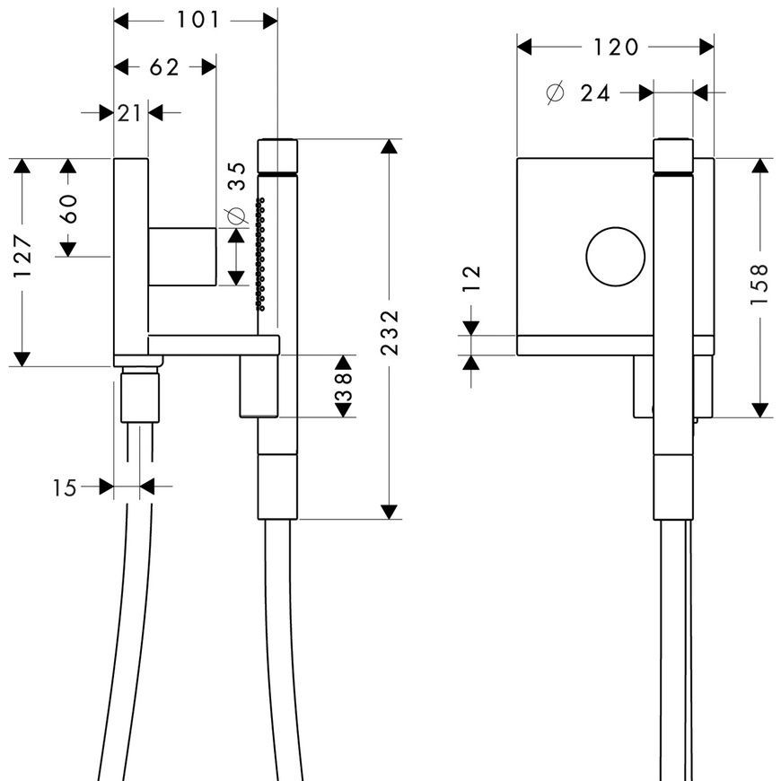 Модуль ручного душа Axor Shower Solutions 10651000, 120/120, скрытого монтажа, квадратный 12938 фото | La Dushe | Салон мебели и сантехники Ля Душе | Портал для профессионалов | Дизайн интерьеров | Персональный сервис | Профессиональная консульция |  Дизайн проект | Импорт из Еверопы
