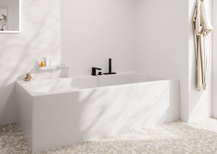 Смеситель на борт ванны Hansgrohe Tecturis E 73443140, бронза сатин 96208 фото | La Dushe | Салон мебели и сантехники Ля Душе | Портал для профессионалов | Дизайн интерьеров | Персональный сервис | Профессиональная консульция |  Дизайн проект | Импорт из Еверопы